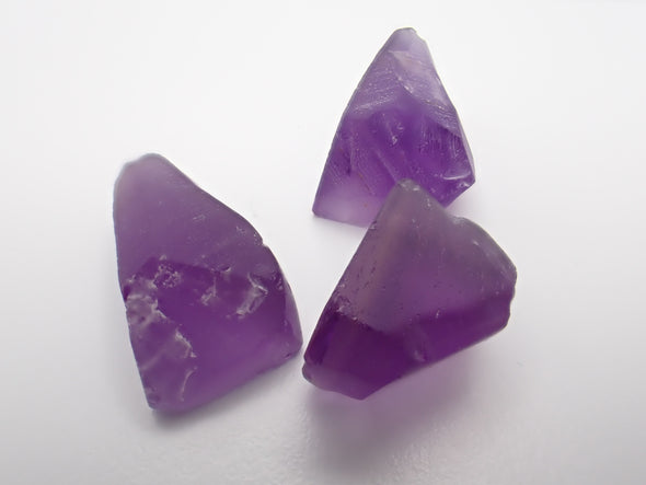 65.7 cts 3 Stone Amethyst Ultra Deep AA Parcel