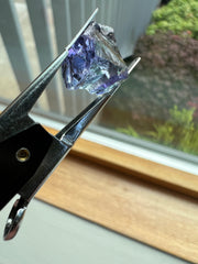 Natural Tanzanite Rough showing blue and purple
