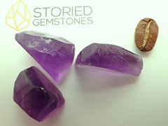 65.7 cts 3 Stone Amethyst Ultra Deep AA Parcel