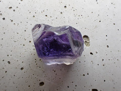 Unheated Pleochroic Tanzanite Gemstone  Rough. Strong purple on this facet rough 