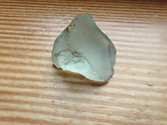 Pie shaped 12.6 ct of Brazilian Prasiolite