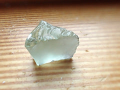Pie shaped 12.6 ct of Brazilian Prasiolite